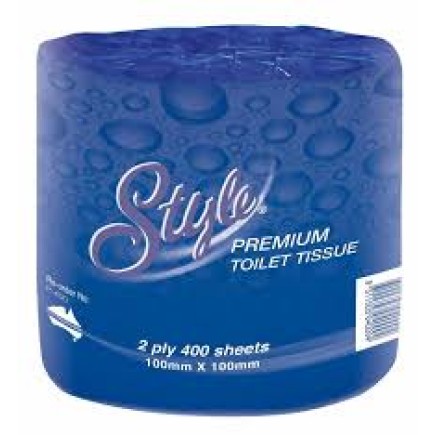 TOILET PAPER INDIVIDUALLY WRAPPED 2PLY 400SHTS 48RLLS
